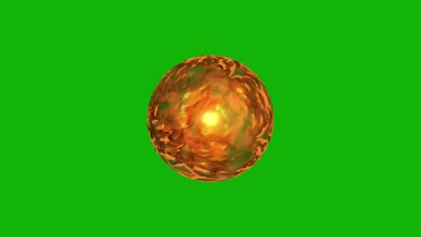 Magic Ball Top Роздільна Здатність Анімованого Зеленого Екрану Просте Редагування — стокове відео
