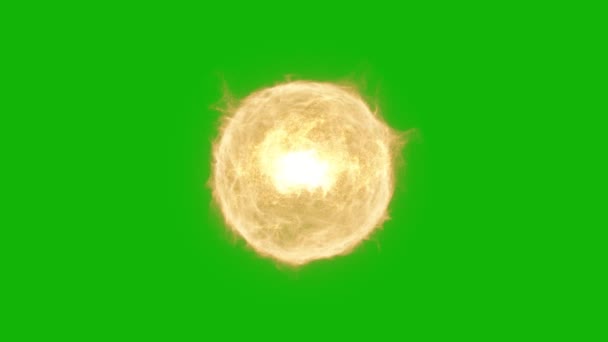 Волшебный Шар Верхнего Разрешения Анимированный Зеленый Экран Легкий Редактируемый Зеленый — стоковое видео