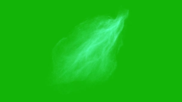 Магічні Потоки Душі Верхньої Роздільної Здатності Анімація Зелений Екран Легке — стокове відео