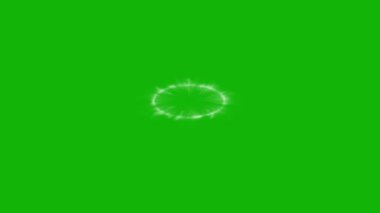 Şok dalgası tepesi çözünürlüğü yeşil ekran animasyon video 4k, kolay düzenlenebilir yeşil ekran video, yüksek kalite 3D illüstrasyon. Üst seçim yeşil ekran arkaplanı