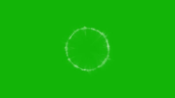 冲击波高分辨率绿色屏幕动画视频4K 易编辑绿色屏幕视频 高质量矢量3D插图 首选绿色屏幕背景 — 图库视频影像