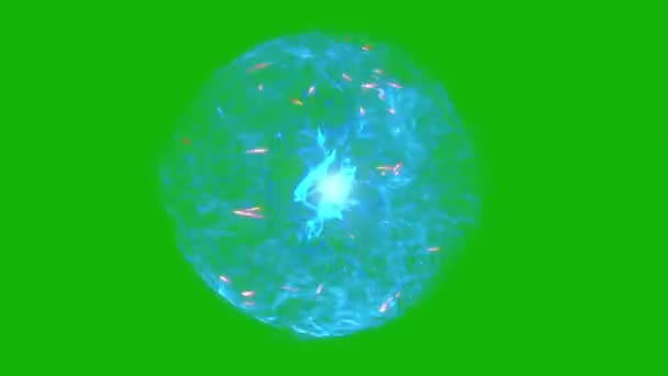 Magic Power Üst Kalite Animasyon Yeşil Ekran Kolay Düzenlenebilir Yeşil — Stok video