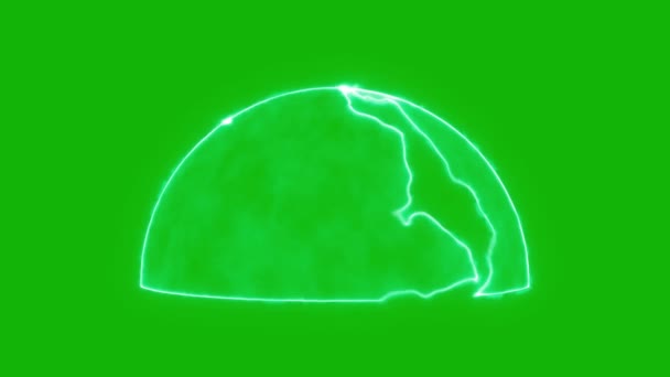 Зеленый Экран Magic Power Анимированное Видео Легкий Съедобный Зеленый Экран — стоковое видео