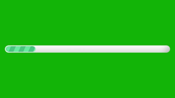 Ładowanie Paska Top Rozdzielczość Zielony Ekran Materiał Łatwy Edycji Zielony — Wideo stockowe