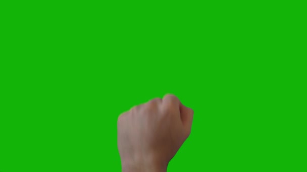 Erkek Tepesi Çözünürlüğü Yeşil Ekran Video Kolay Düzenlenebilir Yeşil Ekran — Stok video