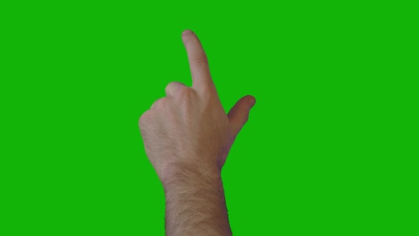 Erkek Tepesi Çözünürlüğü Yeşil Ekran Video Kolay Düzenlenebilir Yeşil Ekran — Stok video