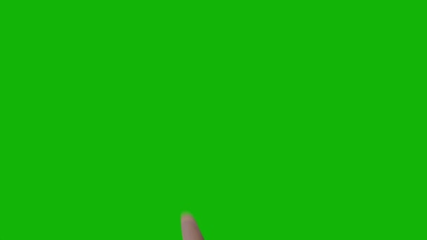 男性手顶分辨率绿色屏幕视频4K 易编辑绿色屏幕视频 高品质矢量3D插图 首选绿色屏幕背景 — 图库视频影像