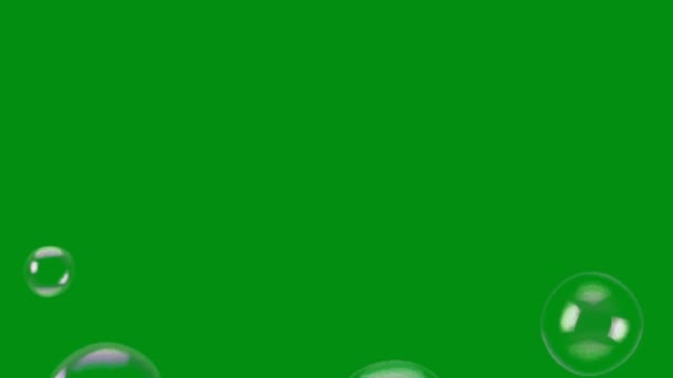 泡の上の解像度の緑のスクリーンのビデオ4K 容易な編集可能な緑のスクリーン ビデオ 良質のベクトル3Dのイラスト トップの選択 緑のスクリーンの背景 — ストック動画