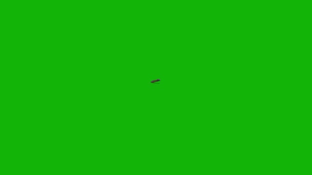 Змія Верхнього Роздільної Здатності Зелений Екран Легке Редагування Зеленого Екрану — стокове відео