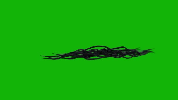 Чужі Щупальця Верхньої Роздільної Здатності Зелений Екран Кадрів Просте Редагування — стокове відео