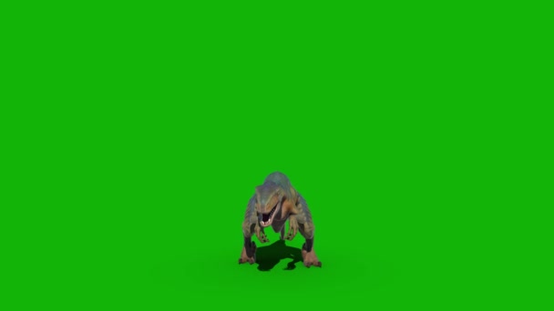 Dinozorlar Iyi Çözünürlükte Yeşil Ekran Video Kolay Düzenlenebilir Yeşil Ekran — Stok video