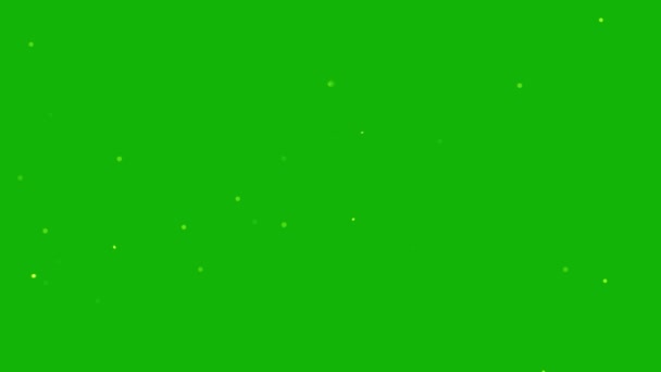 Светлячки Верхнего Разрешения Зеленый Экран Кадры Легкий Редактируемый Зеленый Экран — стоковое видео