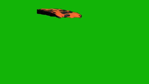 Real Lava Верхнего Разрешения Анимированный Зеленый Экран Видео Легкий Редактируемый — стоковое видео