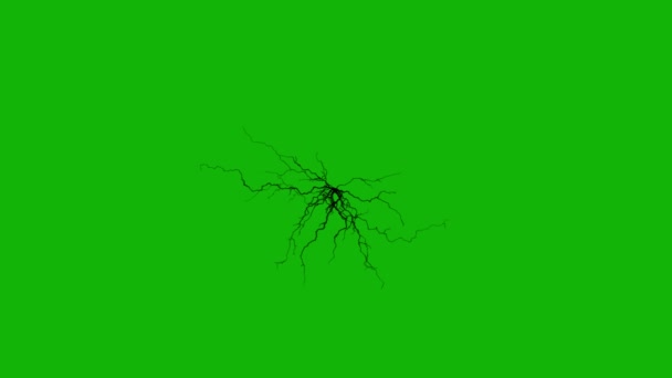 Venom Infected Vein Top Quality Animated Green Screen Easy Editable — Stock Video