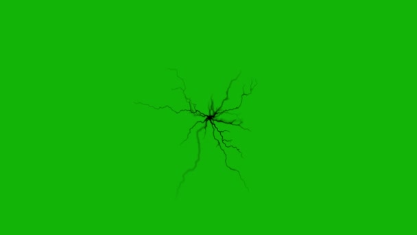 Venom Infected Vein Top Quality Animated Green Screen Easy Editable — Stock Video