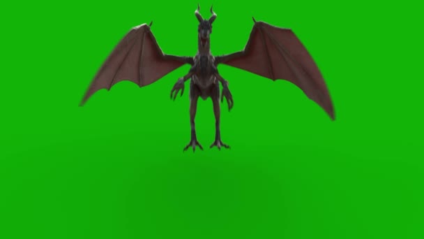 Dragon Flying Top Resolución Efectos Pantalla Verde Vídeo Pantalla Verde — Vídeo de stock