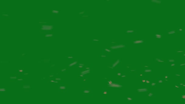 Папір Кружляє Зверху Роздільна Здатність Зелений Екран Кадрів Просте Редагування — стокове відео