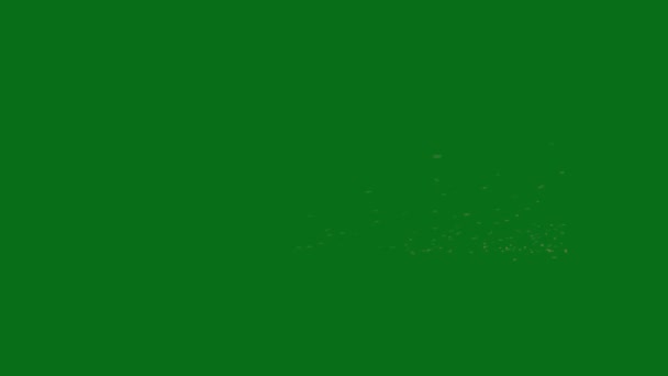Papper Virvlande Topp Upplösning Grön Skärm Film Lätt Redigerbar Grön — Stockvideo