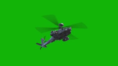 Helikopterin tepesindeki çözünürlük yeşil ekran video 4k, kolay düzenlenebilir yeşil ekran video, yüksek kaliteli 3D illüstrasyon vektörü. Üst seçim yeşil ekran arkaplanı