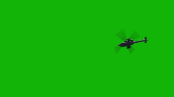 Elicottero Superiore Risoluzione Video Schermo Verde Facile Modificabile Video Schermo — Video Stock