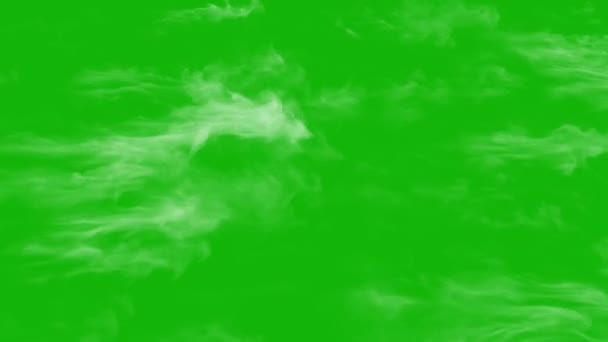 Dym Podłoża Rozdzielczość Efekt Zielony Ekran Wideo Łatwy Edycji Zielony — Wideo stockowe