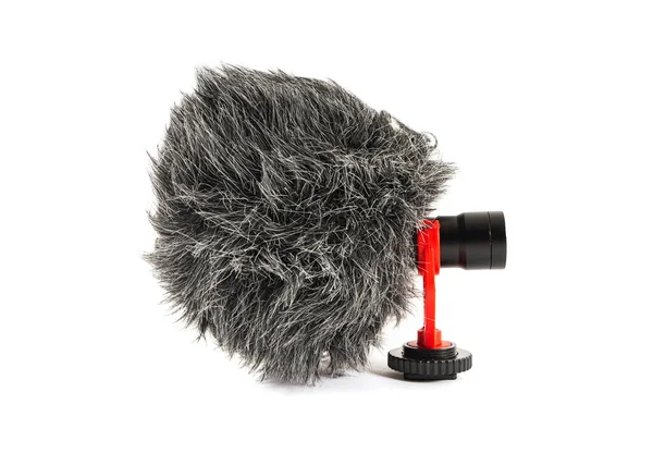 Kleine Moderne Camera Microfoon Directionele Microfoon Audio Recording Tool Isoleer — Stockfoto