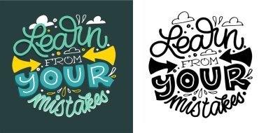 El çizimi motivasyon harfleri modern kaligrafi tarzında. Baskı ve poster tasarımı için ilham sloganı. Vektör