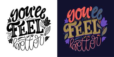 El çizimi motivasyon harfleri modern kaligrafi tarzında. Baskı ve poster tasarımı için ilham sloganı. Vektör