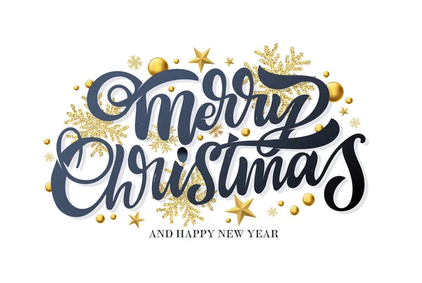 Boldog Téli Karácsonyi Képeslapot Üdvözlet Évszakoknak Boldog Karácsonyt Boldog Újévi — Stock Vector