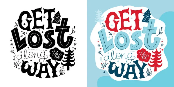 Slogan Inspiração Para Impressão Design Cartaz Motivação Desenhada Mão Lettering — Vetor de Stock