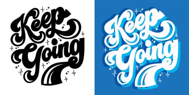 İlham verici motivasyon el çizimi karalama yazısı resim, kupa baskısı, tişört tasarımı.