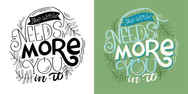 İlham verici el çizimi karalama motivasyon harf posteri, tişört tasarımı, kupa baskısı.