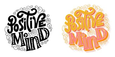 Hayat hakkında kartpostal çizen güzel el çizimi. Güzel tişört tasarımı, kupa buruşturma.