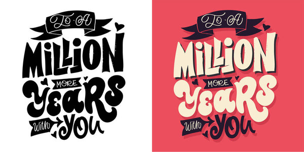 Beautiful hand drawn doodle lettering postcard, t-shirt design, mug print, invitation.