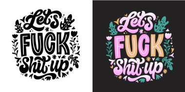 Let's do this - cute lettering postcard, t-shirt design, mug print. 