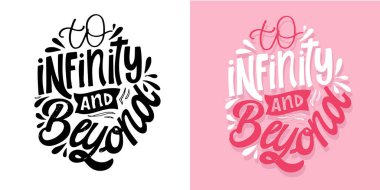 Beautiful hand drawn doodle lettering postcard, t-shirt design, mug print, invitation.