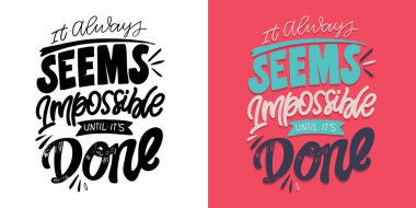 Cute hand drawn doodle lettering postcard, t-shirt design, mug print.