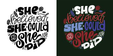 Calligraphy fun lettering design to print on tee, shirt, hoody, poster, sticker, card. Vector lettering postcard.