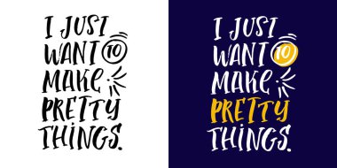 Lettering hand drawn doodle postcard, t-shirt design, mug print about life.
