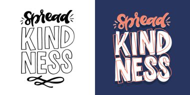 Hayat hakkında kartpostal çizen güzel el çizimi. Tişört tasarımı, sabıka baskısı, davetiye.