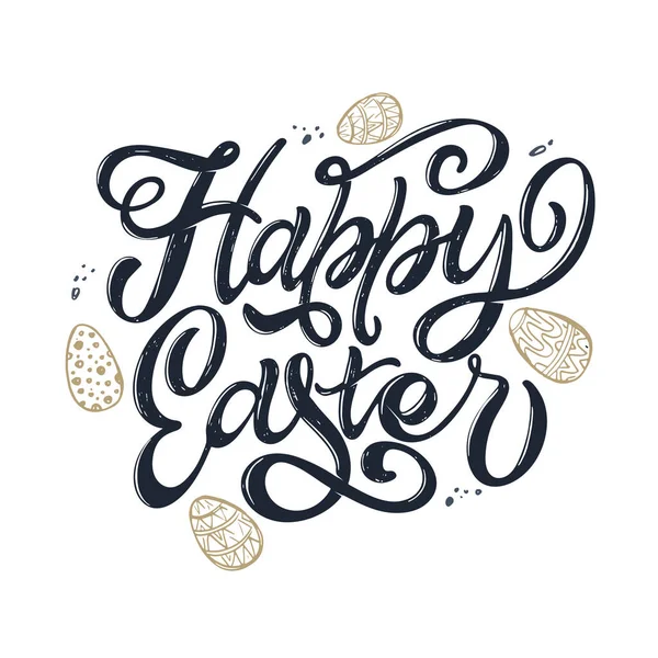 Lettering Easter Flyer Print Design Ilustración Vectorial Plantillas Para Pancartas — Vector de stock