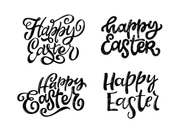 Lettering Easter Flyer Print Design Vector Illustration Templates Banners Posters — Stock Vector