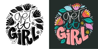 Tasarım konsepti için eğlenceli sloganı olan eskiz afişi. El çizimi çizimi. Modern el yazısı alıntısı. Typography tee baskı tasarımı. Kıyafet modası için güzel harfler. Vektör