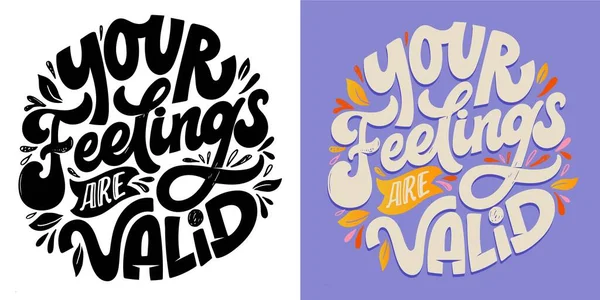 Leuke Handgetekende Doodle Belettering Briefkaart Shirt Design Tee Art Mok — Stockvector
