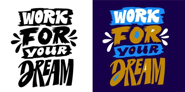 Niedliche Handgezeichnete Doodle Schriftzug Postkarte Motivationszitat Schriftzüge Für Shirt Design — Stockvektor