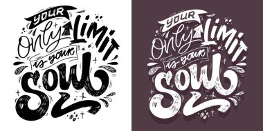 Komik el çizimi alıntılar. Baskı ve poster tasarımı için havalı bir ifade. İlham verici bir slogan. Tebrik kartı şablonu. Tişört tasarımı, kupa baskısı, tişört tasarımı. Vektör