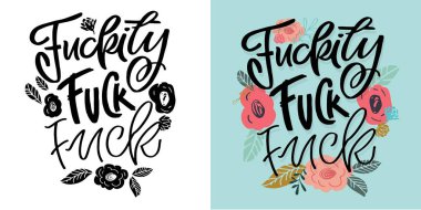 Slogan, tişört tasarımı, kupa baskısı, tişört sanatı. Hediye kartı, poster ve baskı tasarımı için el çizimi cümle. Modern kaligrafi kutlama metni.