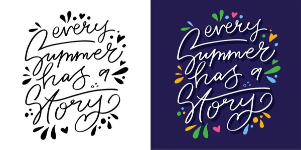 Cute Color Lettering Postcard Motivation Shirt Design Tee Design Art — Stock Vector