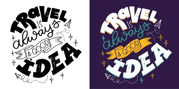 Cute Color Lettering Postcard Motivation Shirt Design Tee Design Art — Stock Vector