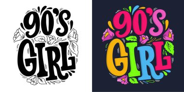 Motivasyon, komik harflerle çizilmiş bir kartpostal. Tişört tasarımı için harf, tişört izi, kupa izi, çanta izi.